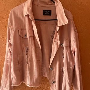Pink jean jacket